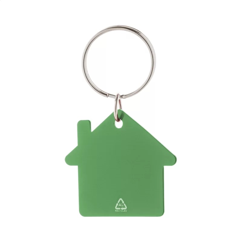 přívěsek na klíče zelená s potiskem loga