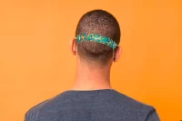 prodlužovač obličejové masky bílá s potiskem loga - foto 5