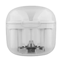 Průhledná bezdrátová sluchátka RABS bílá s potiskem loga - foto 2