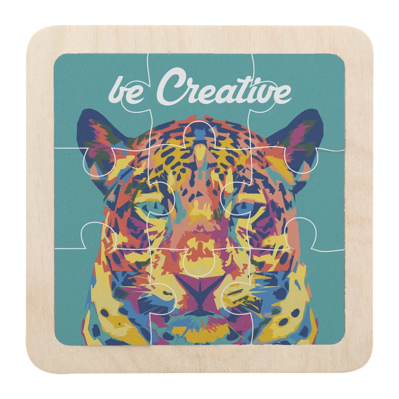 puzzle bílá s potiskem loga