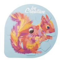 puzzle bílá s potiskem loga