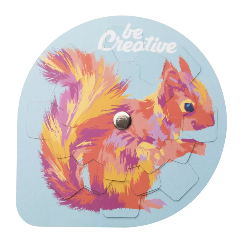 puzzle bílá s potiskem loga