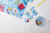puzzle se sublimací bílá s potiskem loga - foto 3