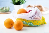 pytlík na potraviny na zakázku bílá s potiskem loga - foto 2