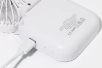 RABS dobíjecí ruční větráček  bílá s potiskem loga - foto 4