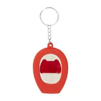 RABS klíčenka s otvírákem na lahve  červená s potiskem loga - foto 4