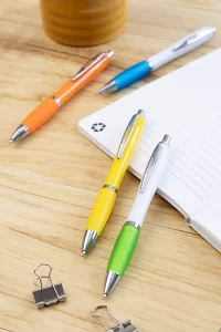 RABS kuličkové pero limetková zelená s potiskem loga - foto 3