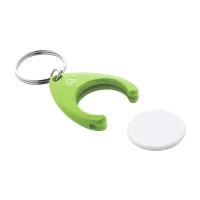 RABS přívěšek na klíče se žetonem do vozíku zelená s potiskem loga - foto 3