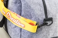 ramenní popruh na zakázku bílá s potiskem loga - foto 3