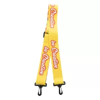 ramenní popruh na zakázku bílá s potiskem loga - foto 5