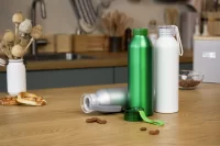 recyklovaná hliníková láhev bílá s potiskem loga - foto 6