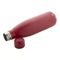 recyklovaná láhev z nerez oceli červená s potiskem loga - foto 2