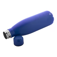 recyklovaná láhev z nerez oceli modrá s potiskem loga - foto 2