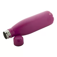 recyklovaná láhev z nerez oceli růžová s potiskem loga - foto 2