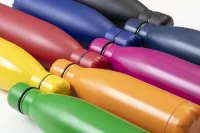 recyklovaná láhev z nerez oceli tmavě modrá s potiskem loga - foto 7