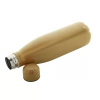 recyklovaná láhev z nerez oceli zlatá s potiskem loga - foto 2