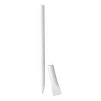 recyklované papírové kuličkové pero bílá s potiskem loga - foto 2