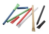 recyklované papírové kuličkové pero přírodní s potiskem loga - foto 3