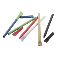 recyklované papírové kuličkové pero přírodní s potiskem loga - foto 6