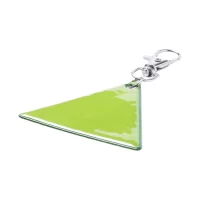 reflexní přívěšek na klíče žlutá s potiskem loga - foto 2