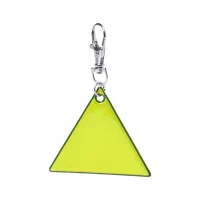 reflexní přívěšek na klíče žlutá s potiskem loga - foto 3