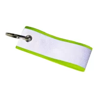 reflexní přívěšek na klíče žlutá s potiskem loga - foto 3