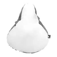 reflexní RPET potah sedla na kolo bílá s potiskem loga - foto 2