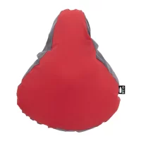 reflexní RPET potah sedla na kolo červená s potiskem loga - foto 2