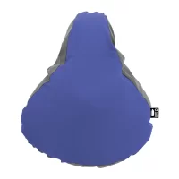 reflexní RPET potah sedla na kolo modrá s potiskem loga - foto 2