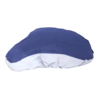 reflexní RPET potah sedla na kolo modrá s potiskem loga - foto 3