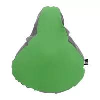 reflexní RPET potah sedla na kolo zelená s potiskem loga - foto 2