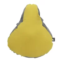 reflexní RPET potah sedla na kolo žlutá s potiskem loga - foto 2