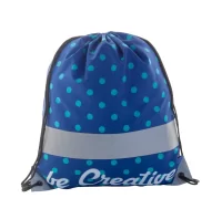 reflexní vak na stažení šňůrkou  stříbrná s potiskem loga - foto 3