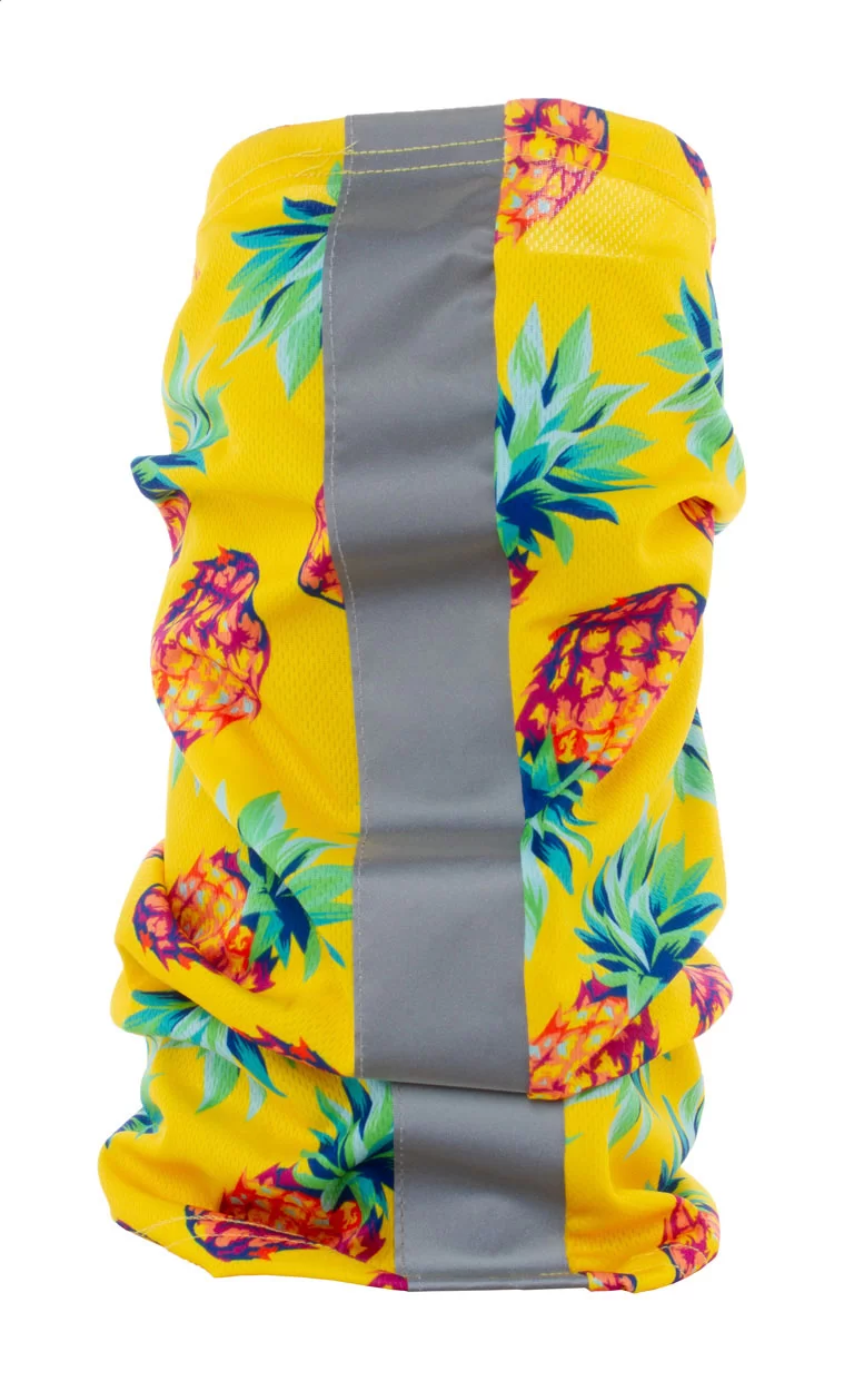 reflexní víceúčelový šátek a zakázku bílá — reklamní předmět s vlastním potiskem reflexní víceúčelový šátek a zakázku bílá s potiskem loga