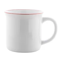 retro hrnek pro sublimaci červená s potiskem loga - foto 3