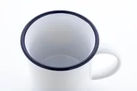 retro hrnek pro sublimaci modrá s potiskem loga - foto 5