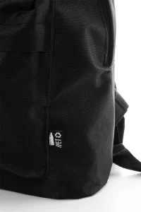 RPET batoh černá s potiskem loga - foto 3