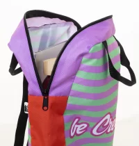 RPET batoh na notebook na zakázku černá s potiskem loga - foto 5