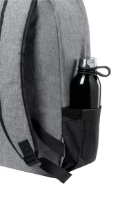 RPET batoh popelavě šedý s potiskem loga - foto 5