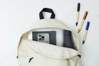 RPET batoh přírodní s potiskem loga - foto 6