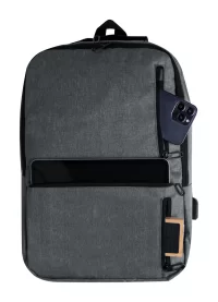 RPET batoh šedá s potiskem loga - foto 9