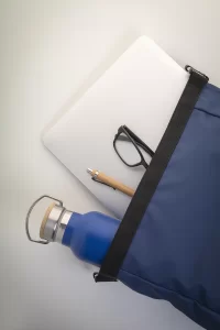 RPET batoh tmavě modrá s potiskem loga - foto 8