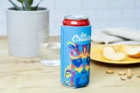  RPET chladící obal na plechovku bílá s potiskem loga - foto 9