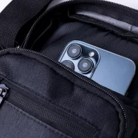 RPET crossbody taška černá s potiskem loga - foto 5