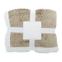 RPET deka béžová s potiskem loga