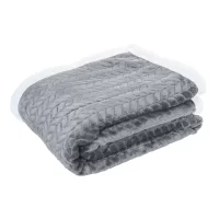 RPET deka šedá s potiskem loga - foto 2