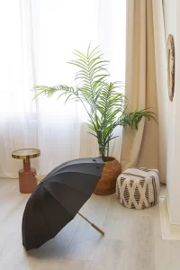 RPET deštník černá s potiskem loga - foto 5