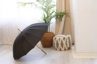 RPET deštník černá s potiskem loga - foto 6