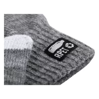 RPET dotykové rukavice popelavě šedý s potiskem loga - foto 4