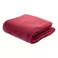 RPET flanelová deka vínová s potiskem loga - foto 2